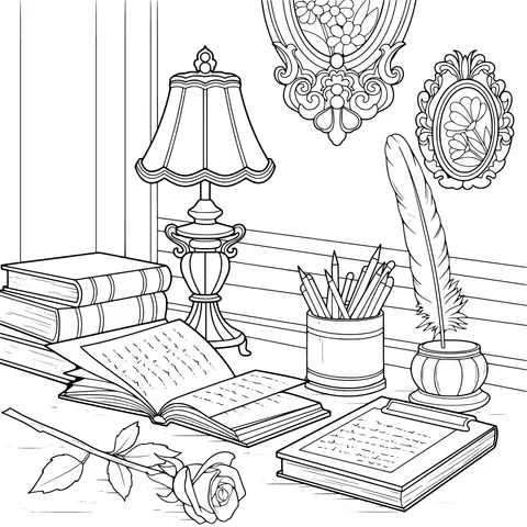 Quiet Desk Scene