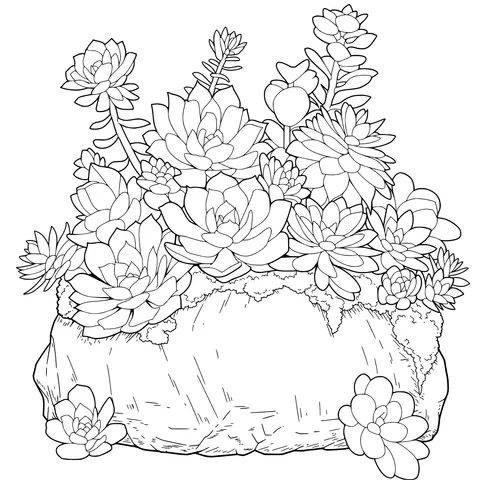 Colorful Succulent Potted Plants