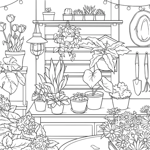 Cozy Green Plant Corner