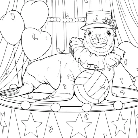 Happy Performance of a Sea Lion