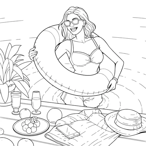 Pleasant Time by the Pool
