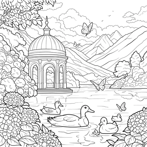 Beautiful Lakeside Scene