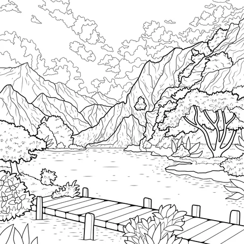 Dreamy Landscape Scenery