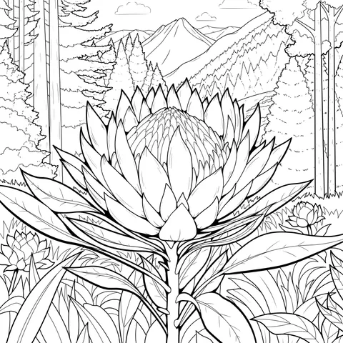 Protea in the Forest