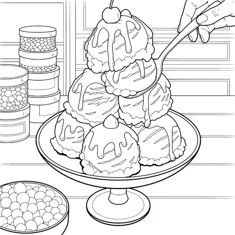 Tempting Ice - Cream Stack