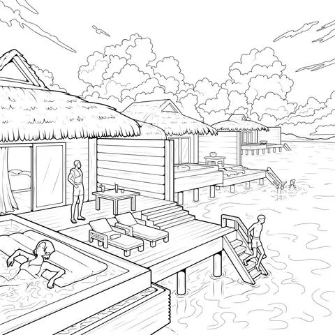 Over - water Vacation Cottages