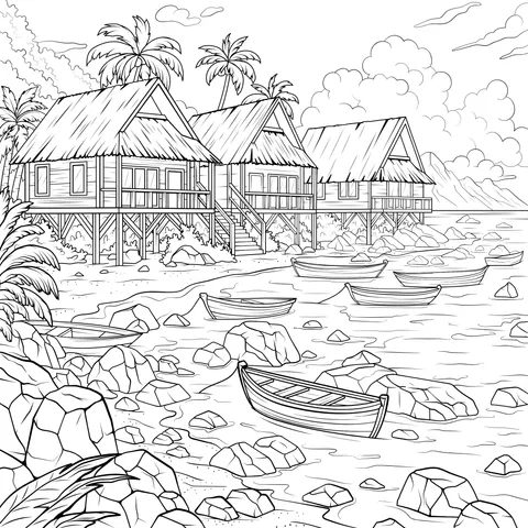 Beautiful Seaside Wooden Houses