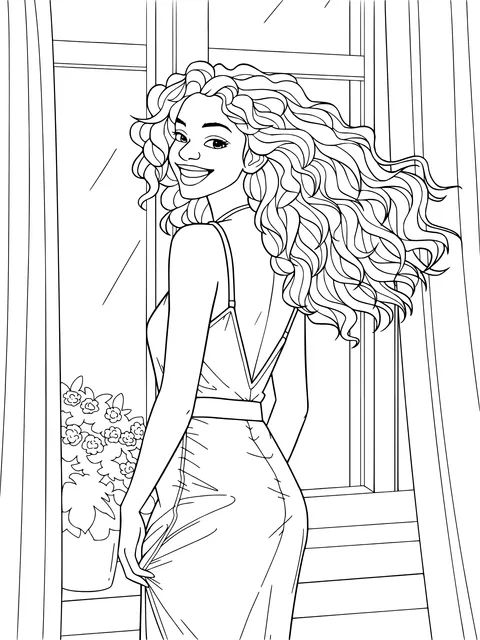 Elegant Woman by the Window