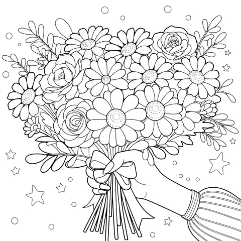 Hand - held Colorful Bouquet