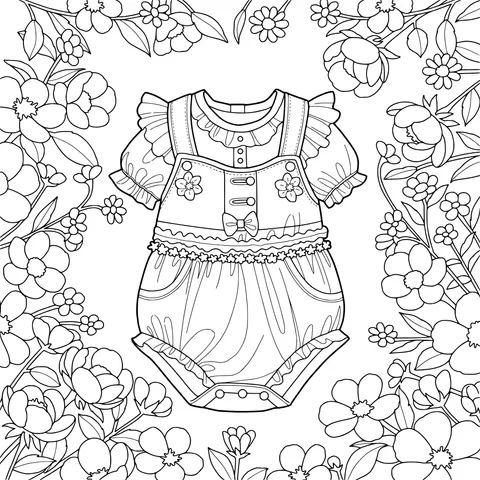 Adorable Children's Clothing Illustration