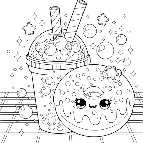 Adorable Dessert Illustration