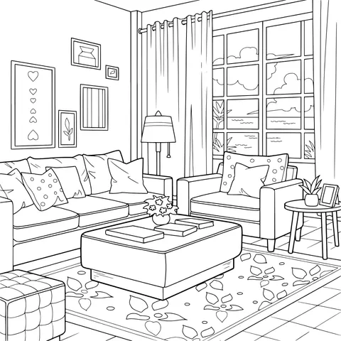 Cozy Seaview Living Room