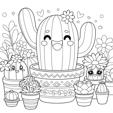 Cute Cactus Potted Plants