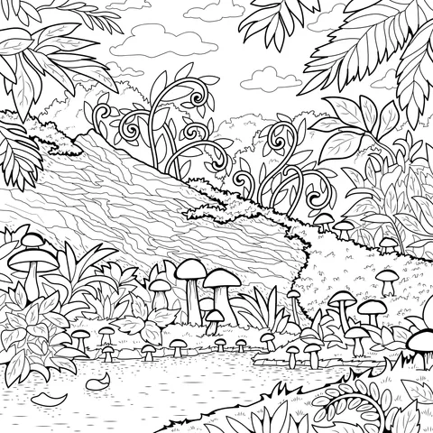 Fantasy Forest Scene