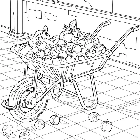 Fruits in a Wheelbarrow