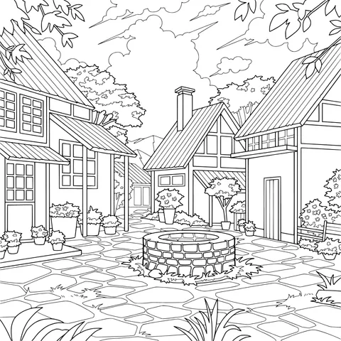 Quiet Country Courtyard