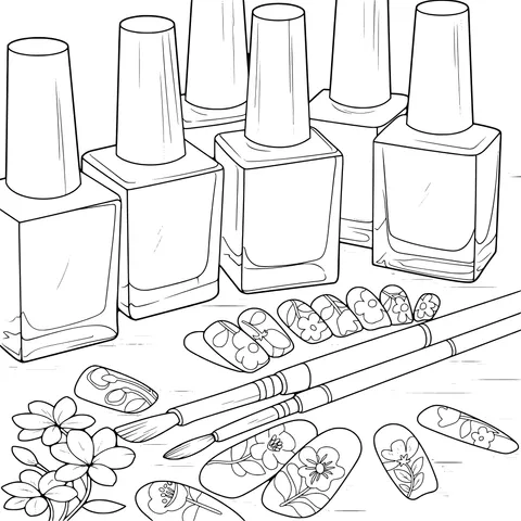 Colorful Nail - Art Supplies