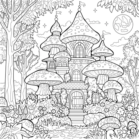 Dreamy Mushroom Castle