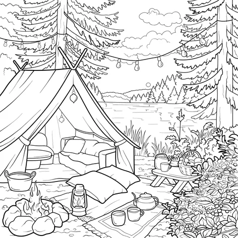 Cozy Camping Scene