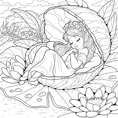 Sleeping Flower Fairy