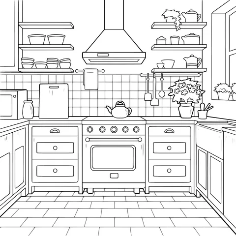 Cozy Kitchen Scene