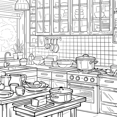 Cozy Kitchen Scene