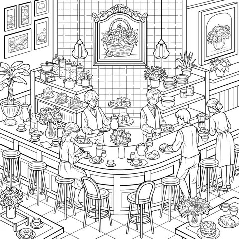 Cozy Café Scene