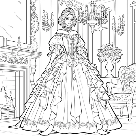 Princess in a Magnificent Palace