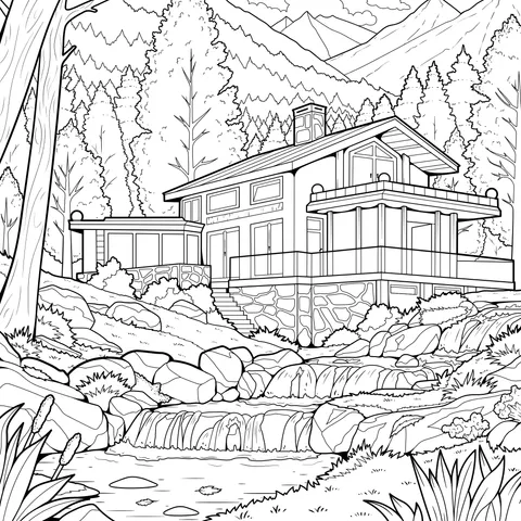 Villa in the Mountains and Forests