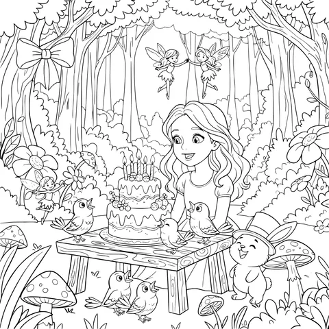 Birthday Party in the Forest