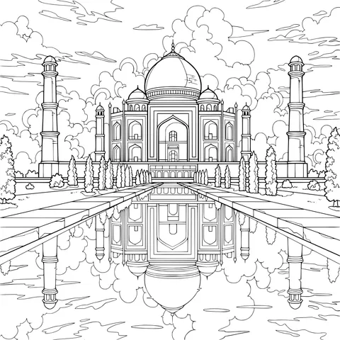 Taj Mahal Landscape