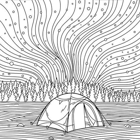 Dreamy Camping Scene