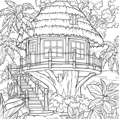 Fantasy Tree - house Scenery