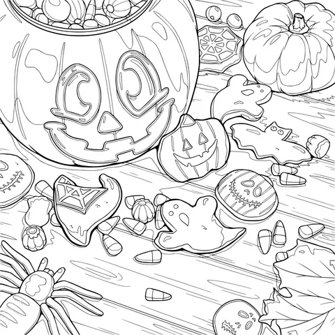 Joyful Halloween Scene