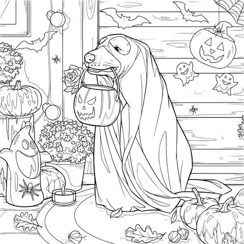 Halloween - Dressed Dog