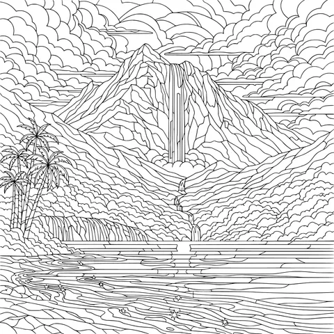 Dreamy Mountain - Water Landscape