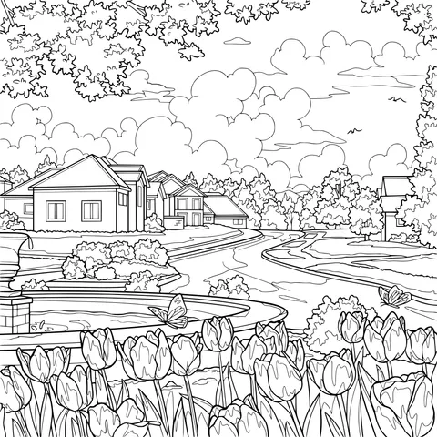 Beautiful Community Landscape