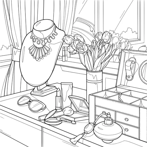 Exquisite Dressing - table Scene