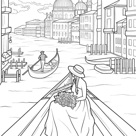 Scenic Gondola Ride in Venice