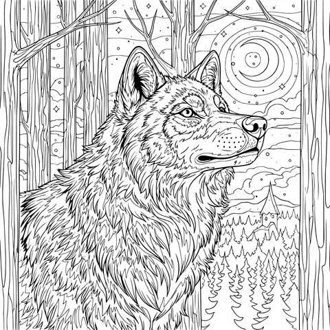 Wolf in the Moonlight