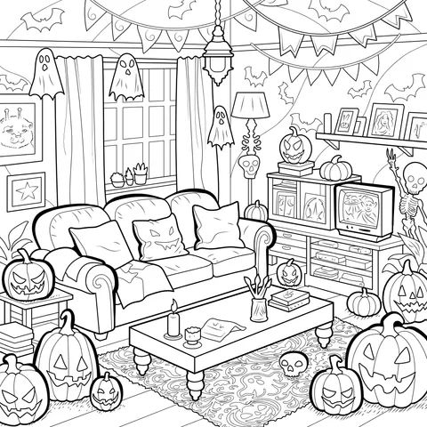 Halloween - themed Living Room