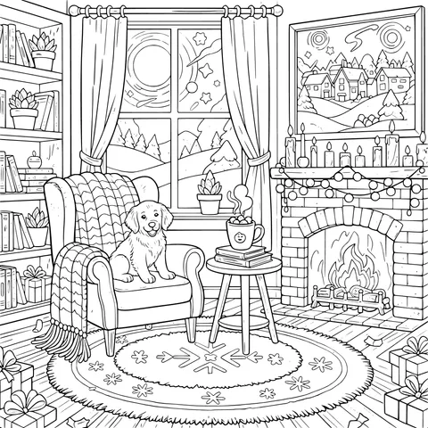 Cozy Winter Indoor Scene