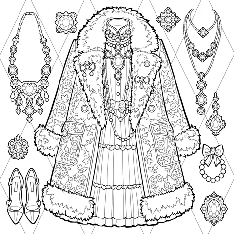 Gorgeous Clothing and Jewelry Ensemble