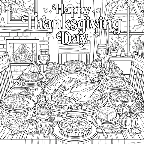 Warm Thanksgiving Dining - Table