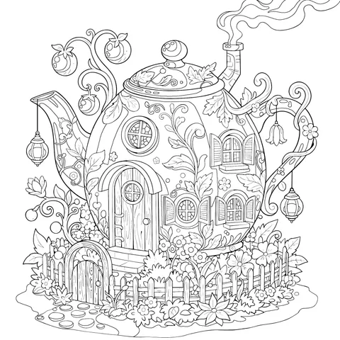 Fairytale - style Teapot House