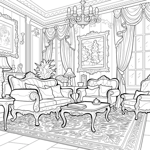 Elegant Living - room Scene