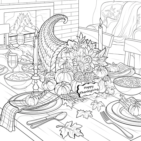 Cozy Thanksgiving Dining Table