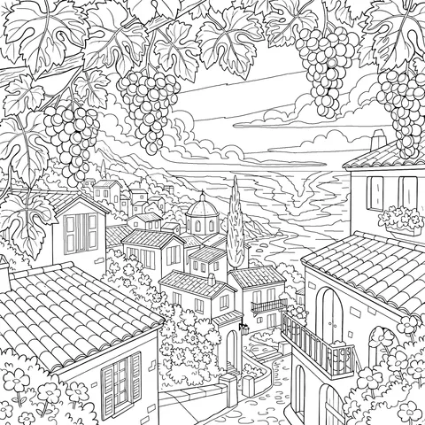 Mediterranean - style Town View