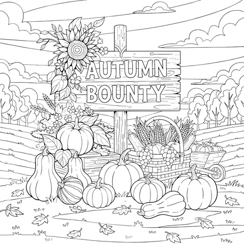 Autumn Harvest Scene