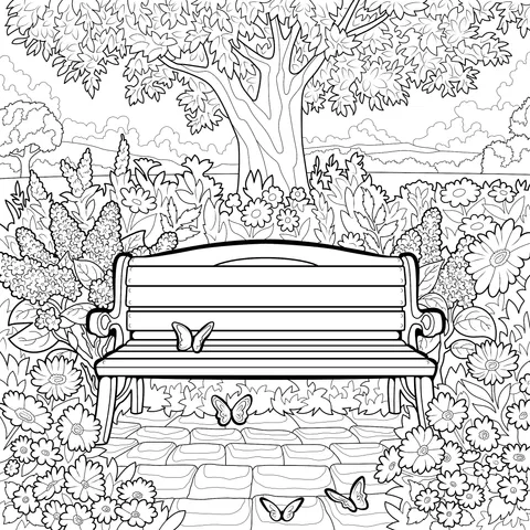 Quiet Garden Bench